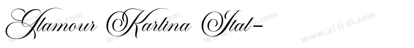 Glamour Karlina Ital字体转换